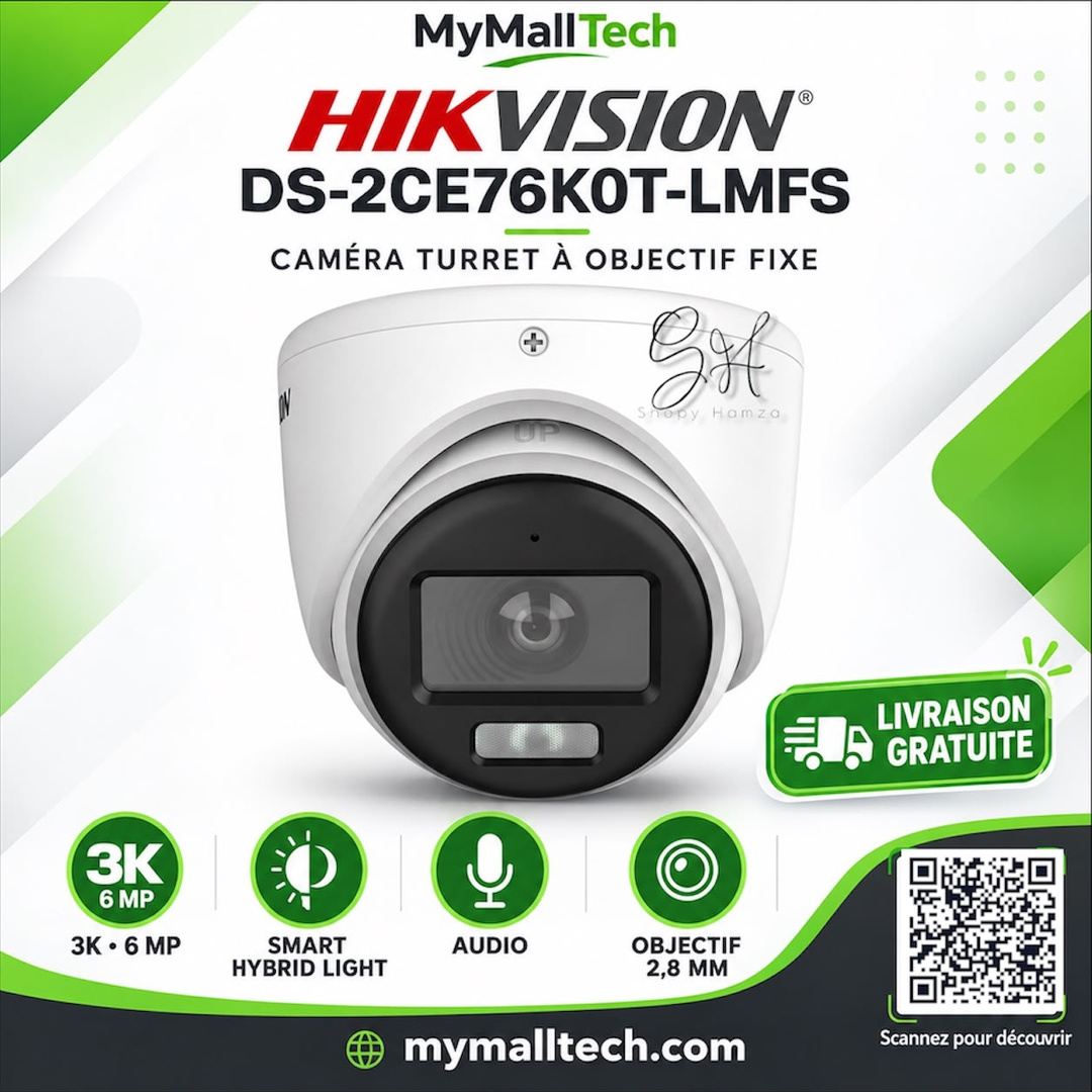 Hikvision Camera Turret 3K 5 MP audio
